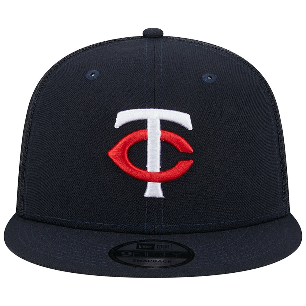 Minnesota Twins Team Color Trucker 9FIFTY Snapback Hat Navy | New Era