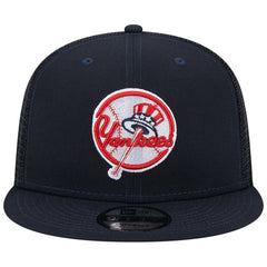 New York Yankees Team Color Trucker 9FIFTY Snapback Hat Navy | New Era