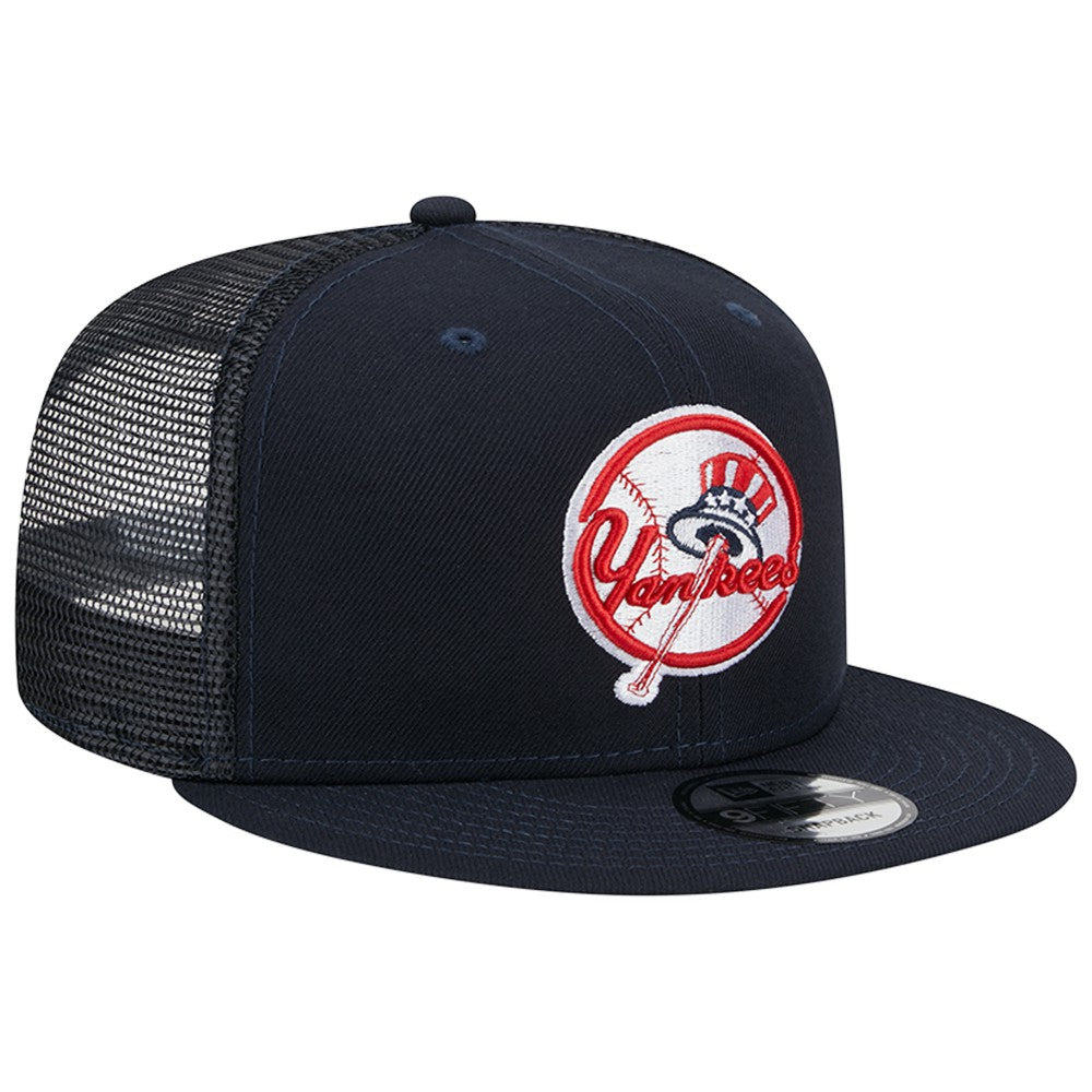 New York Yankees Team Color Trucker 9FIFTY Snapback Hat Navy | New Era