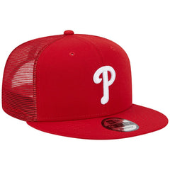 Philadelphia Phillies Team Color Trucker 9FIFTY Snapback Hat Red | New Era
