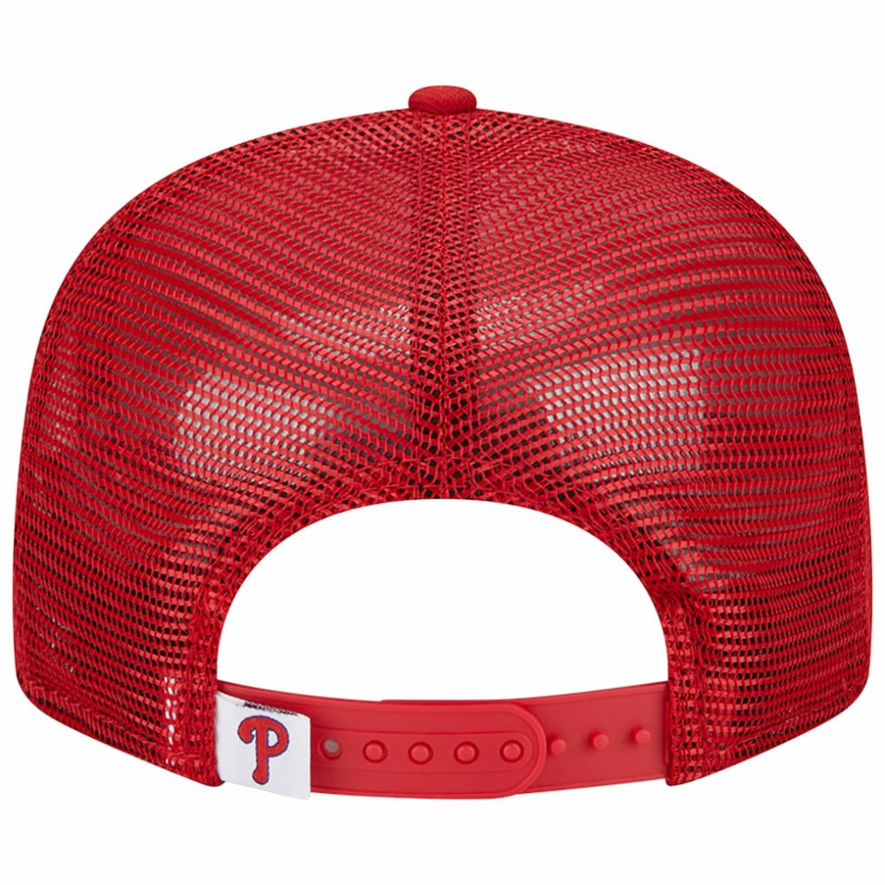 Philadelphia Phillies Team Color Trucker 9FIFTY Snapback Hat Red | New Era