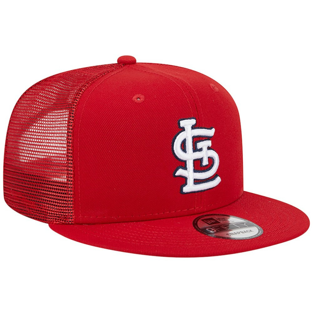St. Louis Cardinals Team Color Trucker 9FIFTY Snapback Hat Red | New Era