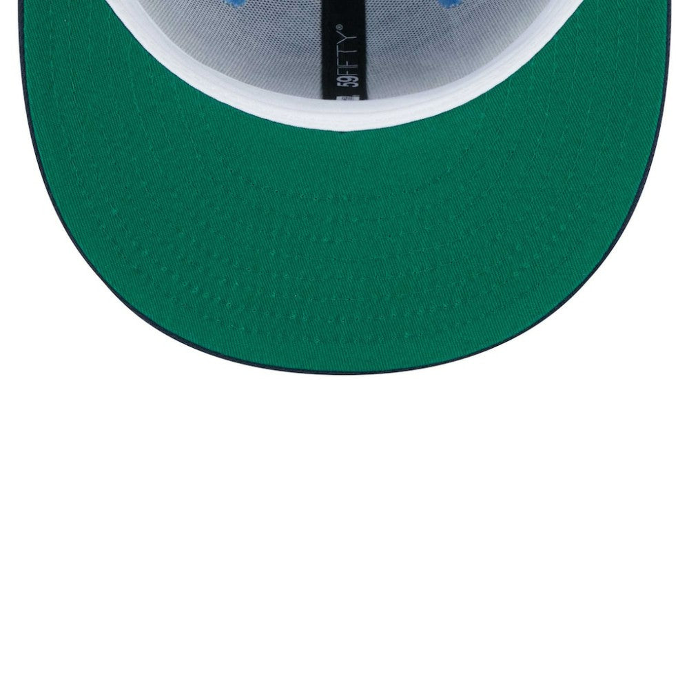 Chicago White Sox Green Undervisor 59FIFTY Fitted Hat Light Blue/Navy | New Era