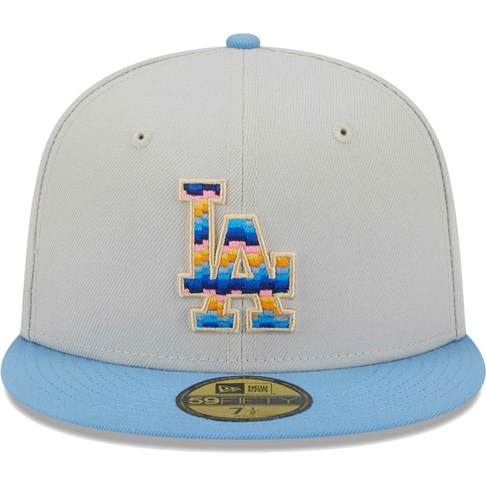 Los Angeles Dodgers Beach Front 59FIFTY Fitted Hat Natural | New Era
