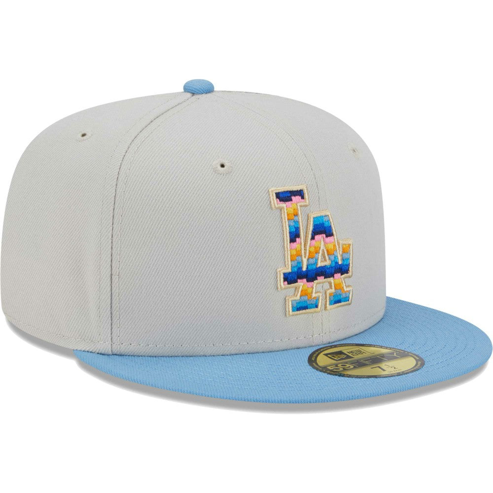 Los Angeles Dodgers Beach Front 59FIFTY Fitted Hat Natural | New Era