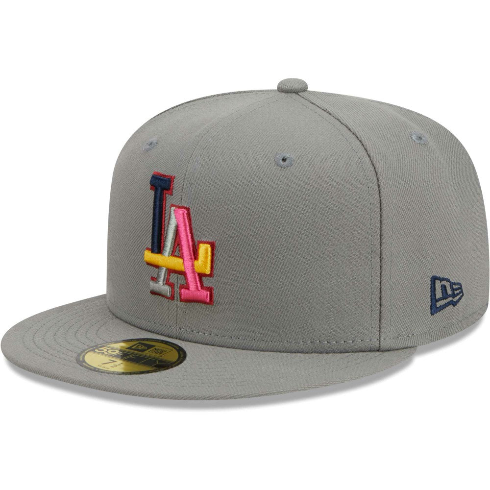 Los Angeles Dodgers Color Pack 59FIFTY Fitted Hat Gray | New Era