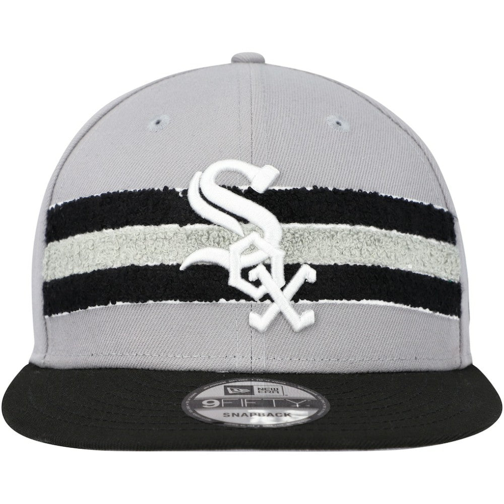 Chicago White Sox Band 9FIFTY Snapback Hat Gray/Black | New Era