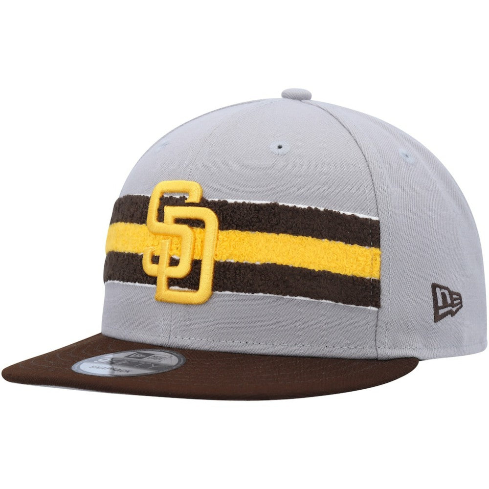 San Diego Padres Band 9FIFTY Snapback Hat Gray/Brown | New Era