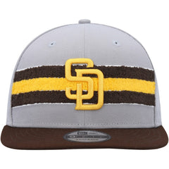 San Diego Padres Band 9FIFTY Snapback Hat Gray/Brown | New Era