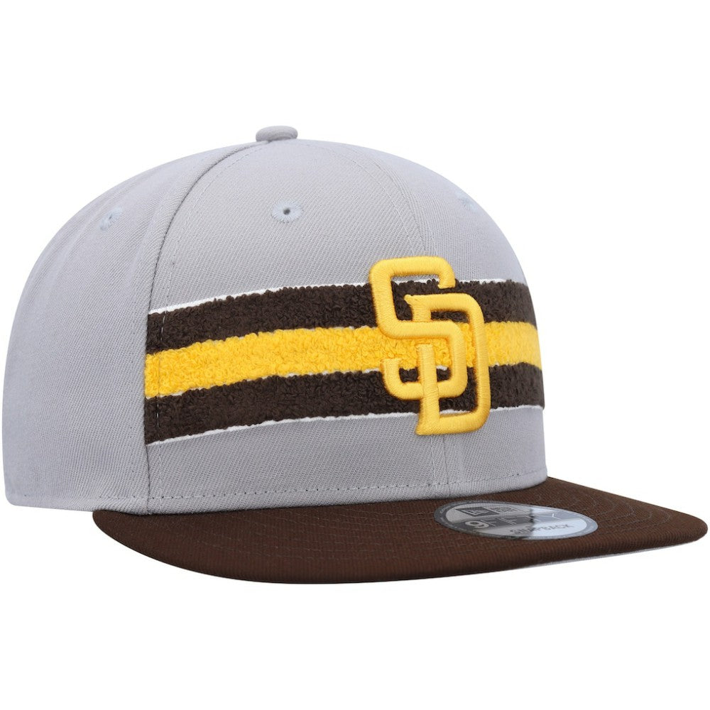 San Diego Padres Band 9FIFTY Snapback Hat Gray/Brown | New Era