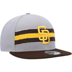 San Diego Padres Band 9FIFTY Snapback Hat Gray/Brown | New Era