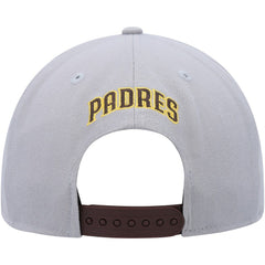San Diego Padres Band 9FIFTY Snapback Hat Gray/Brown | New Era