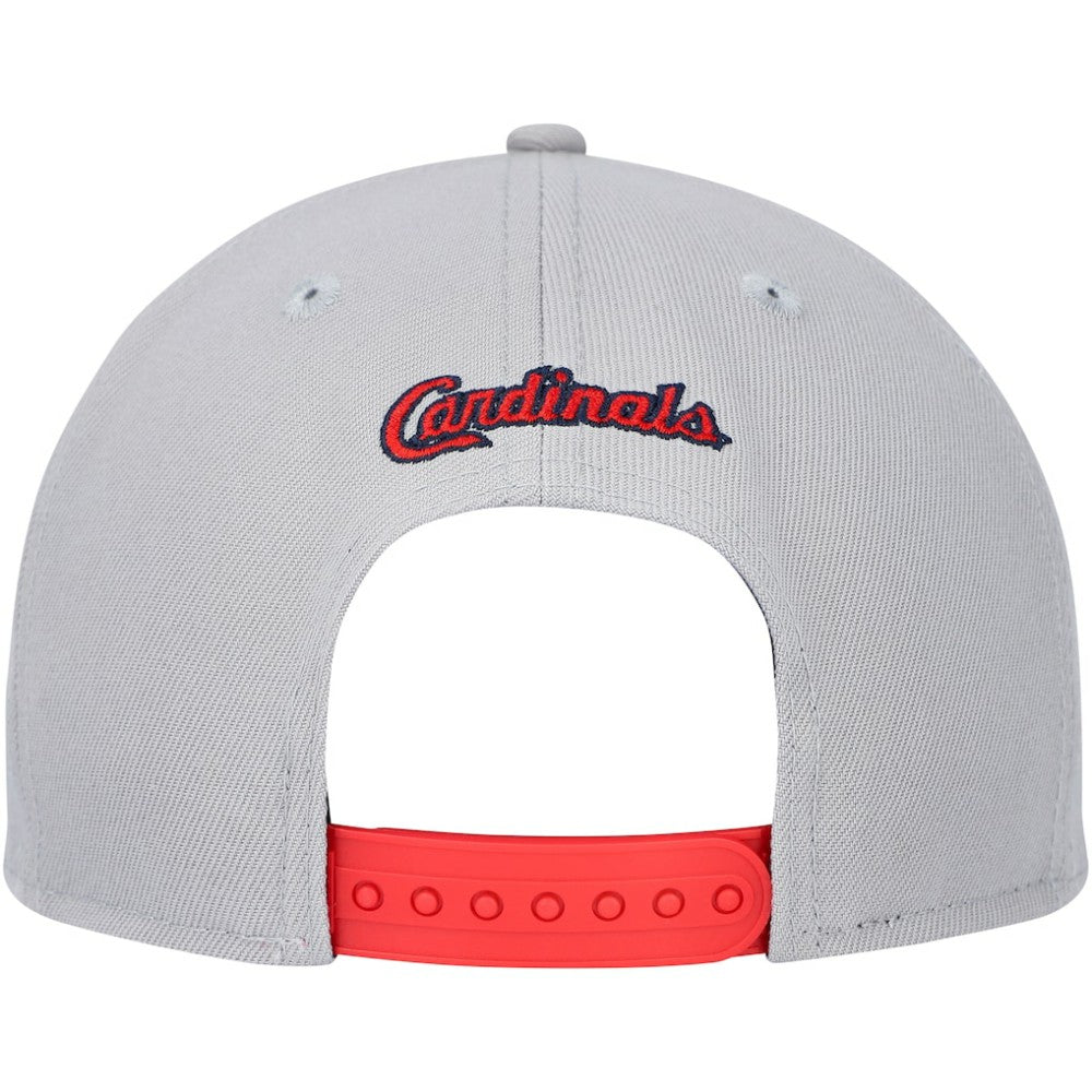 St. Louis Cardinals Band 9FIFTY Snapback Hat Gray/Red | New Era