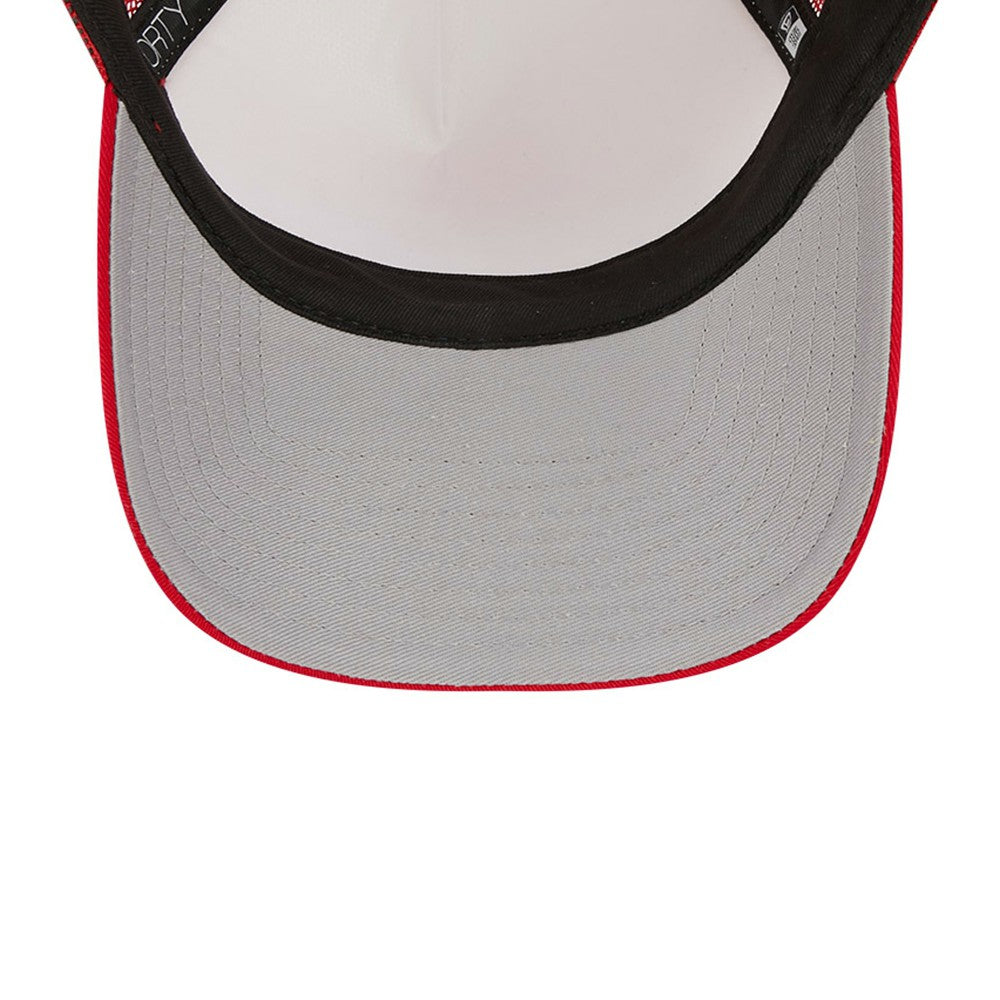 Los Angeles Angels Stacked A-Frame Trucker 9FORTY Adjustable Hat White/Red | New Era