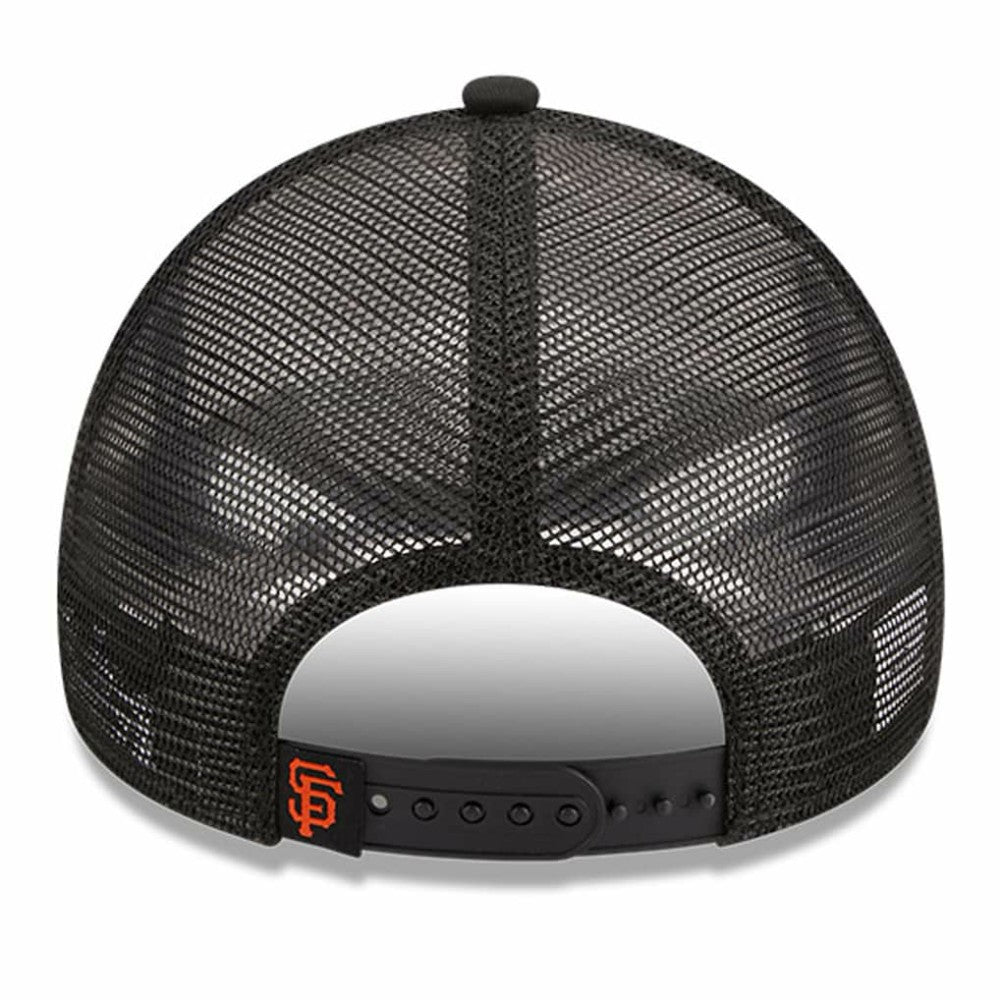 San Francisco Giants Stacked A-Frame Trucker 9FORTY Adjustable Hat White/Black | New Era