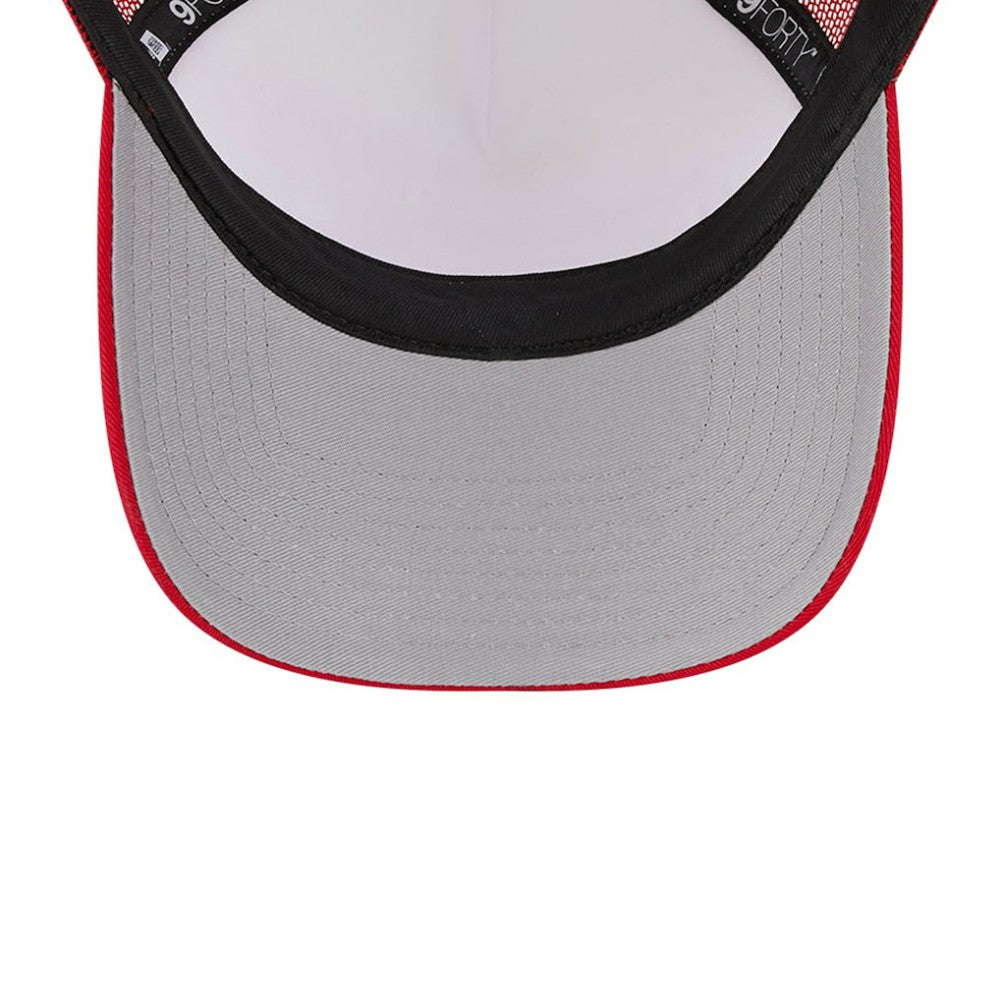 St. Louis Cardinals Stacked A-Frame Trucker 9FORTY Adjustable Hat White/Red | New Era