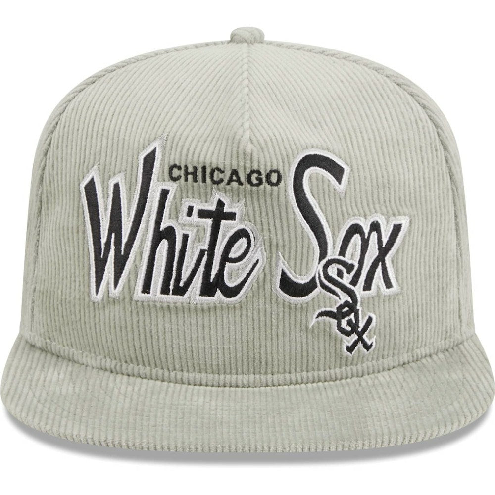 Chicago White Sox Corduroy Golfer Adjustable Hat Gray | New Era