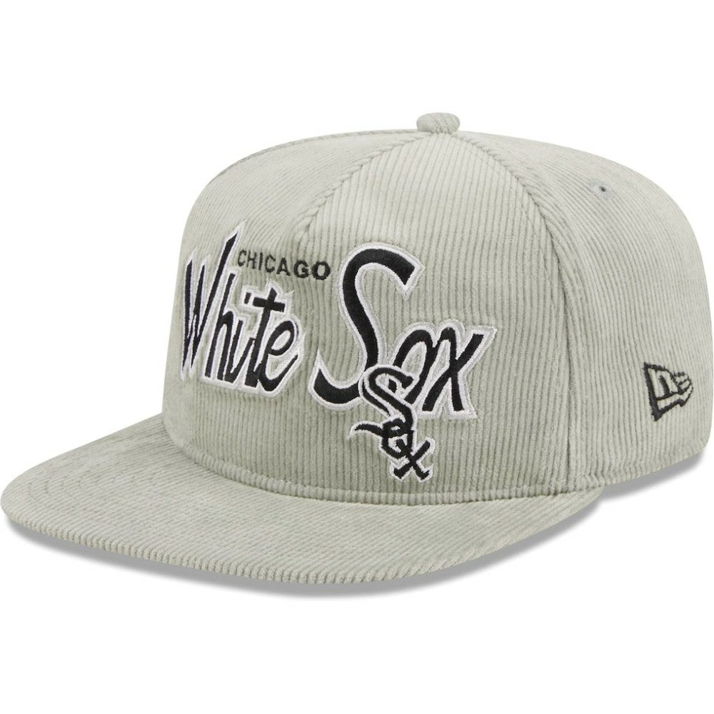 Chicago White Sox Corduroy Golfer Adjustable Hat Gray | New Era
