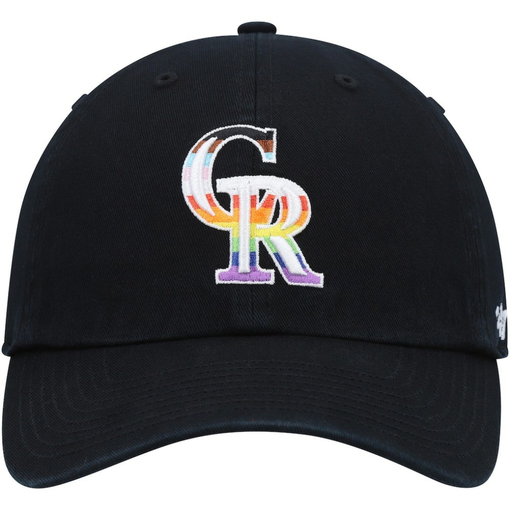 Colorado Rockies Team Pride Clean Up Adjustable Hat Black | 47 brand