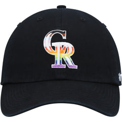 Colorado Rockies Team Pride Clean Up Adjustable Hat Black | 47 brand