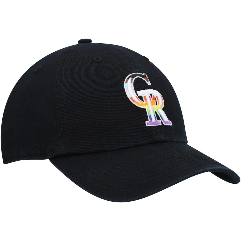 Colorado Rockies Team Pride Clean Up Adjustable Hat Black | 47 brand