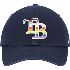 Tampa Bay Rays Team Pride Clean Up Adjustable Hat Navy | 47 brand