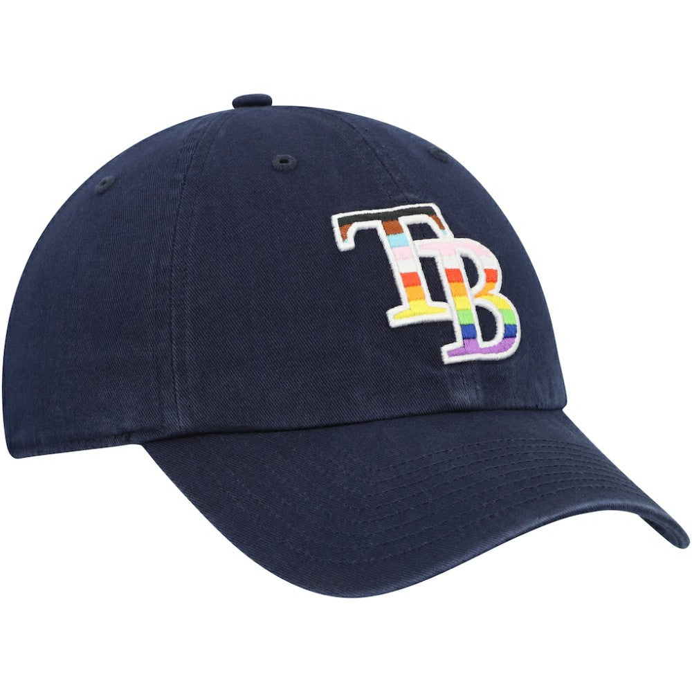 Tampa Bay Rays Team Pride Clean Up Adjustable Hat Navy | 47 brand