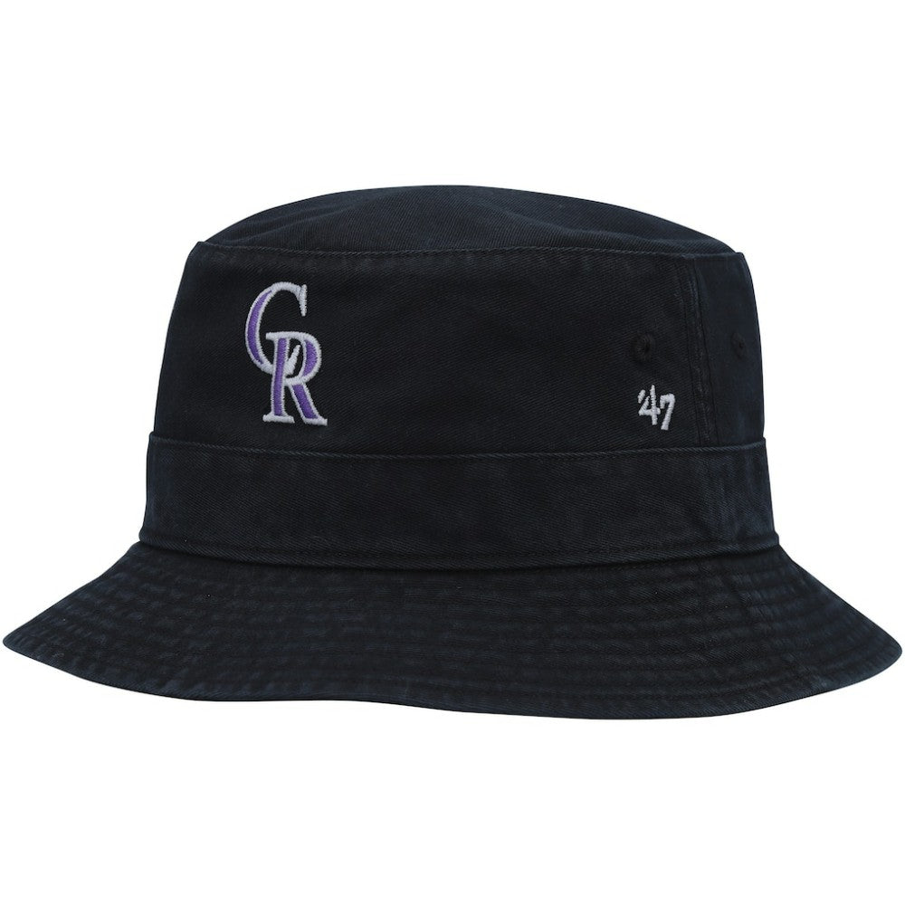 Colorado Rockies Primary Bucket Hat Black | 47 brand