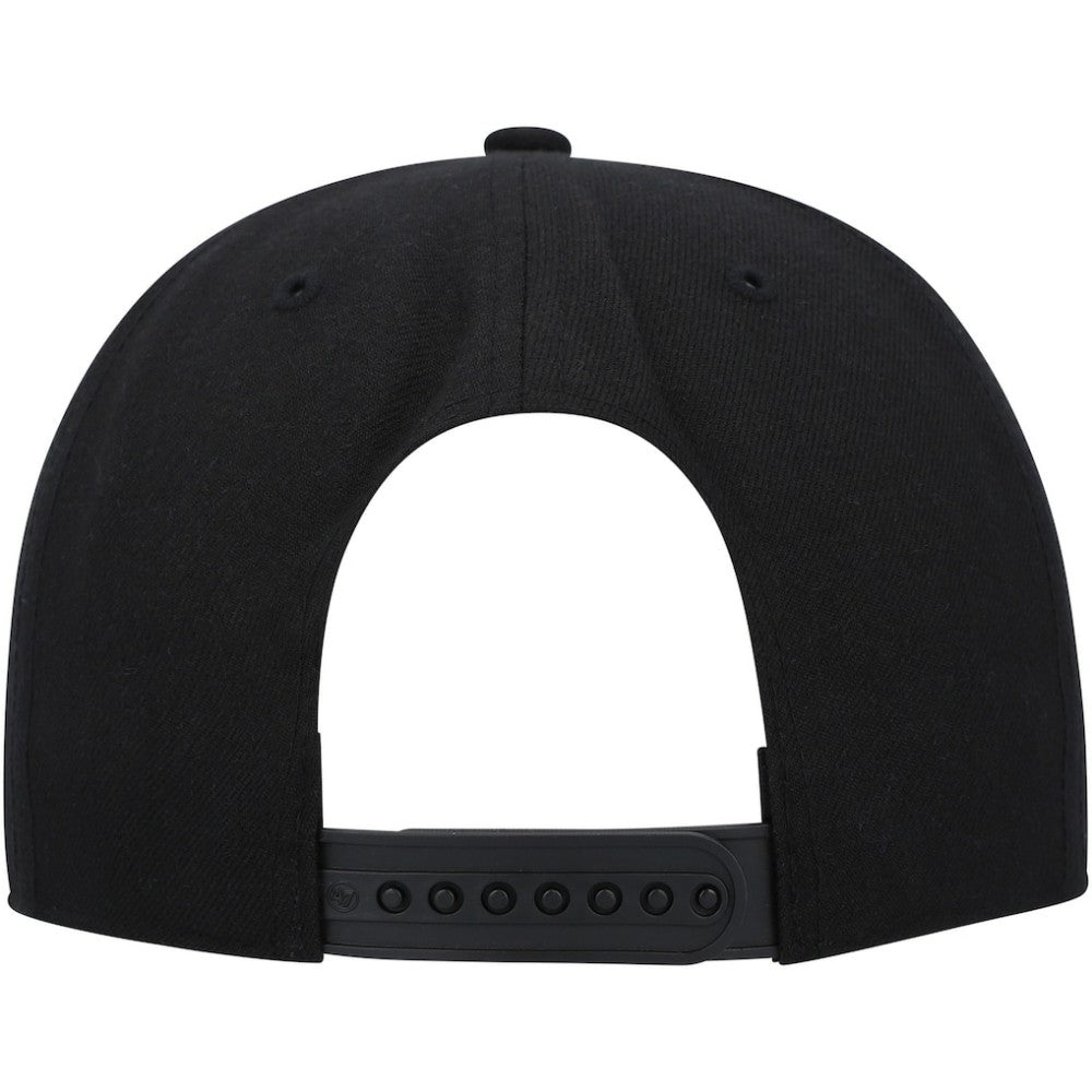 Pittsburgh Penguins '47 Sure Shot Captain Snapback Hat Black