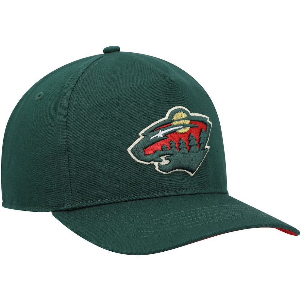 Minnesota Wild '47 Primary Hitch Snapback Hat Green