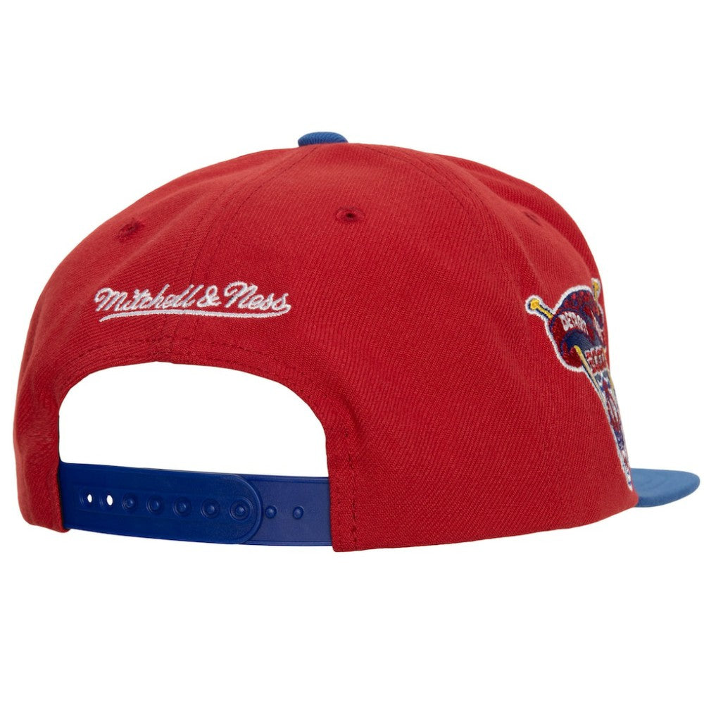 Detroit Tigers Hometown Snapback Hat Red/Royal | Mitchell & Ness