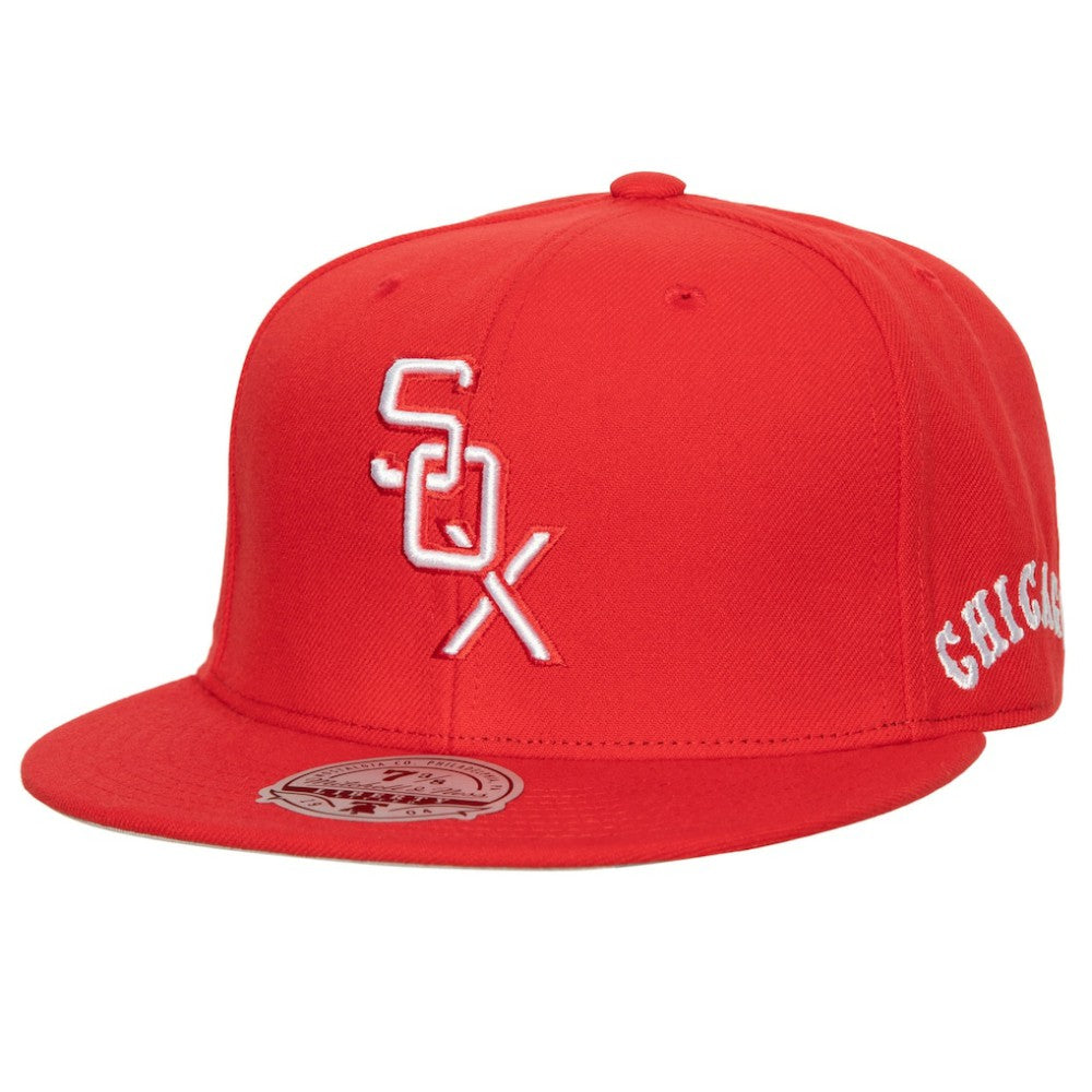 Chicago White Sox Bases Loaded Fitted Hat Red/ | Mitchell & Ness