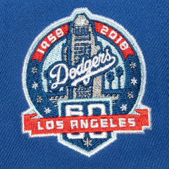 Los Angeles Dodgers Bases Loaded Fitted Hat Royal/Gray | Mitchell & Ness