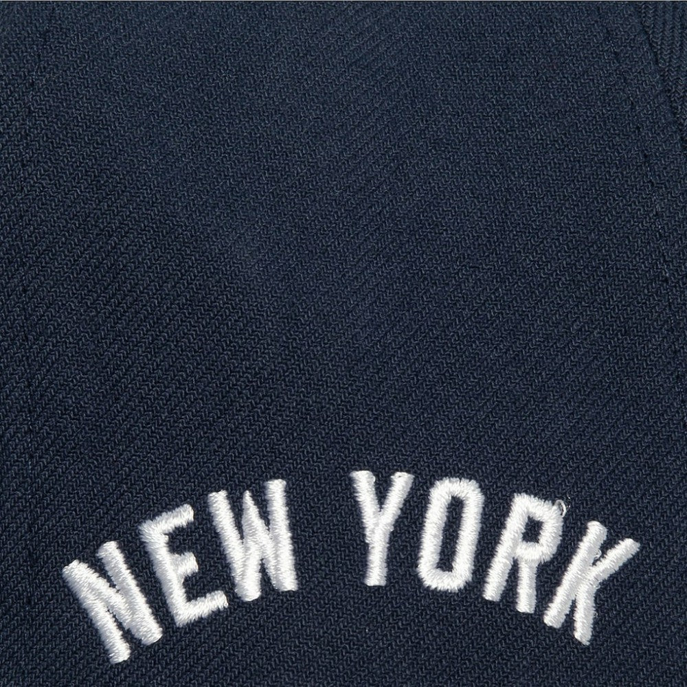 New York Yankees Bases Loaded Fitted Hat Navy/Gray | Mitchell & Ness