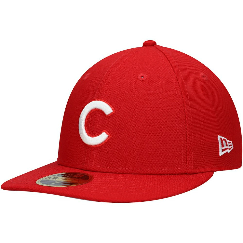 Chicago Cubs Low Profile 59FIFTY Fitted Hat Scarlet | New Era