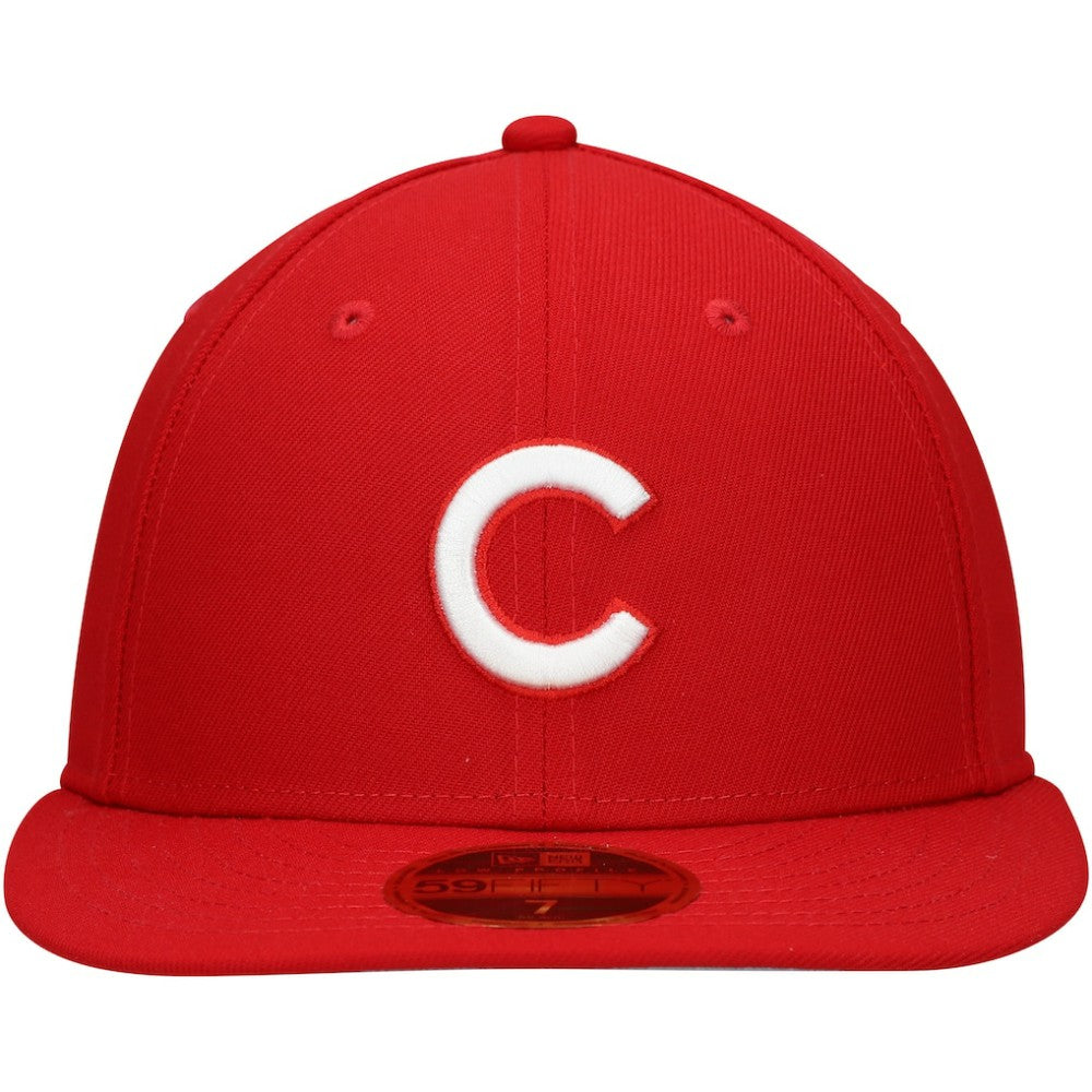 Chicago Cubs Low Profile 59FIFTY Fitted Hat Scarlet | New Era