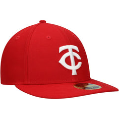 Minnesota Twins Low Profile 59FIFTY Fitted Hat Scarlet | New Era