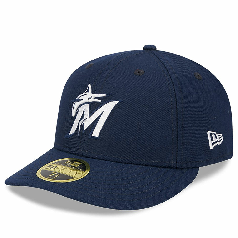 Miami Marlins Oceanside Low Profile 59FIFTY Fitted Hat Navy | New Era