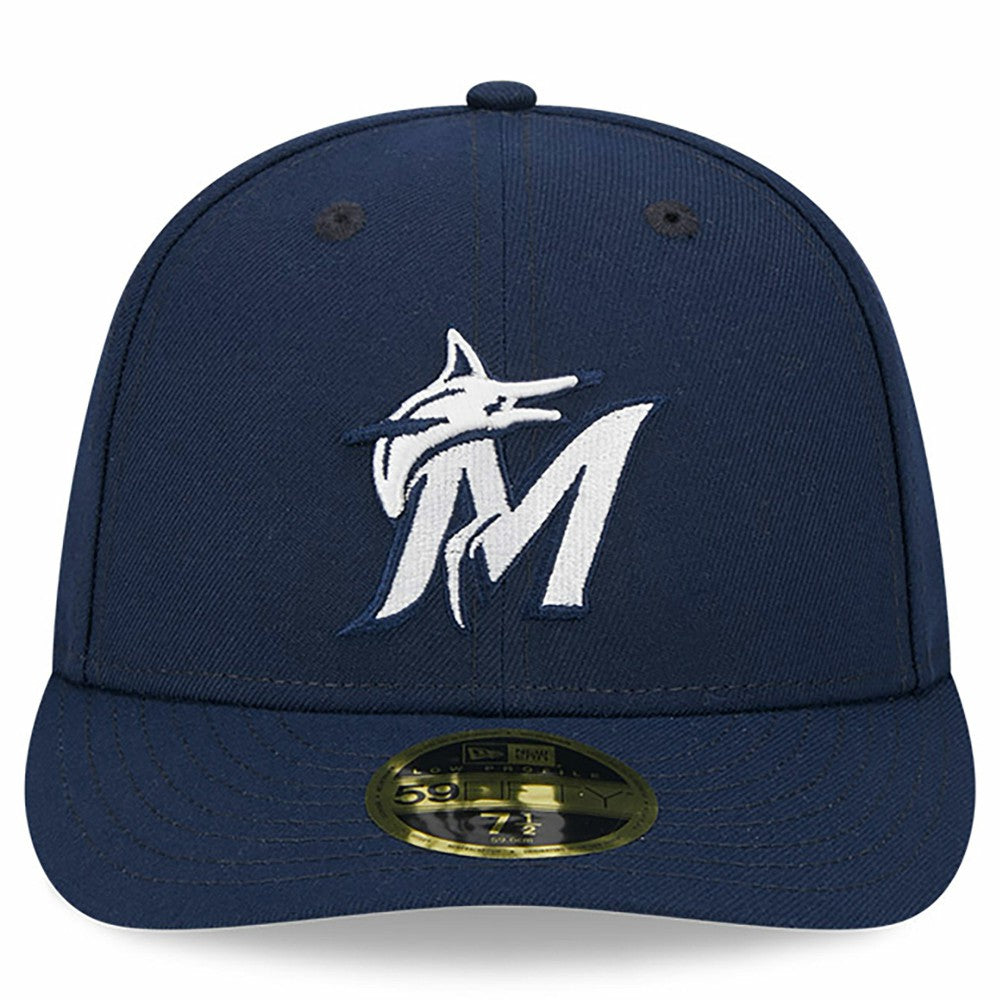 Miami Marlins Oceanside Low Profile 59FIFTY Fitted Hat Navy | New Era