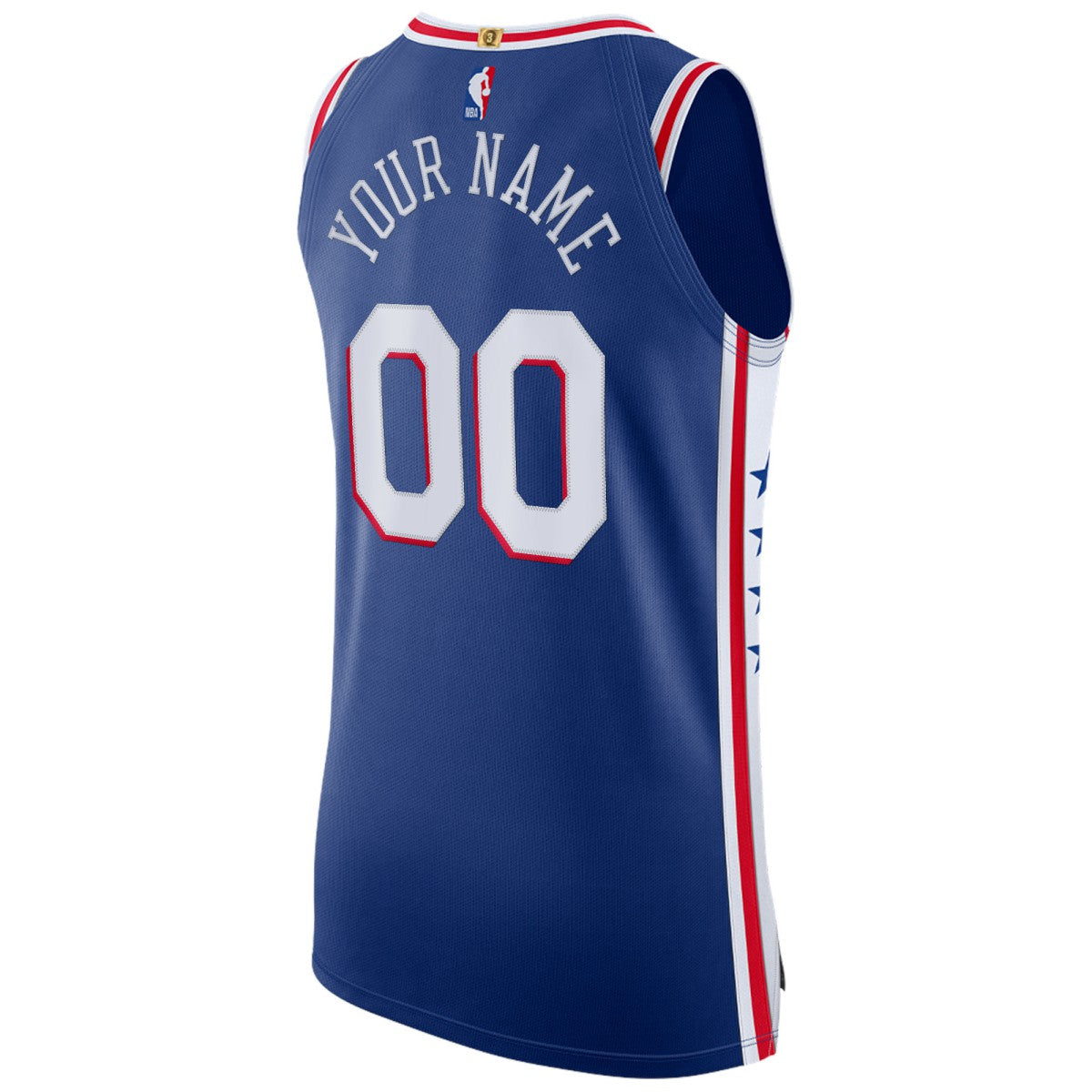 Philadelphia 76ers Custom Authentic Jersey - Icon Edition - Royal