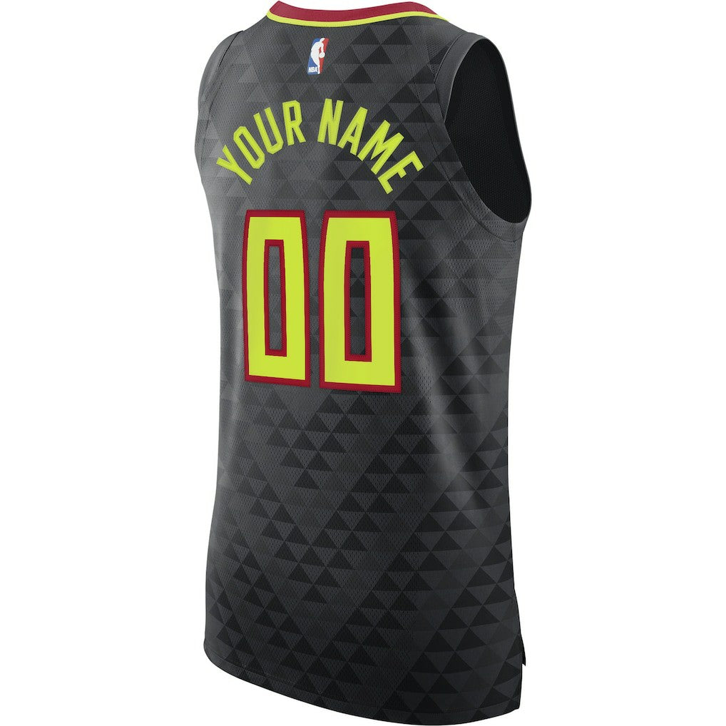 Atlanta Hawks Authentic Custom Jersey Black - Icon Edition