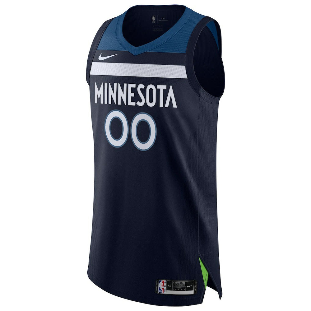 Minnesota Timberwolves Authentic Custom Jersey Navy - Icon Edition