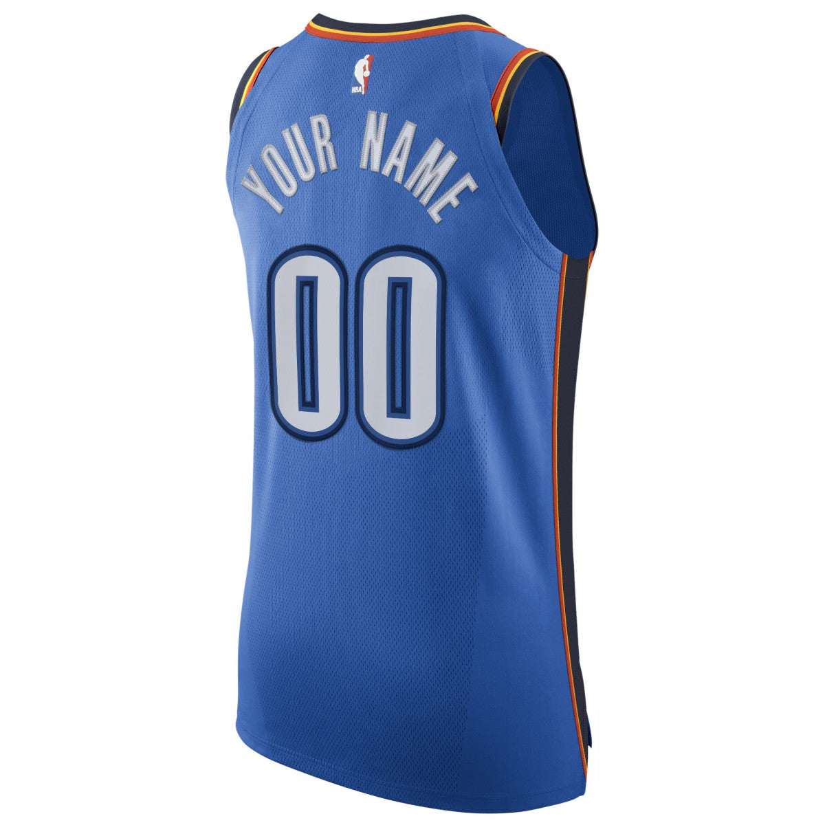 Oklahoma City Thunder Authentic Custom Jersey Blue - Icon Edition