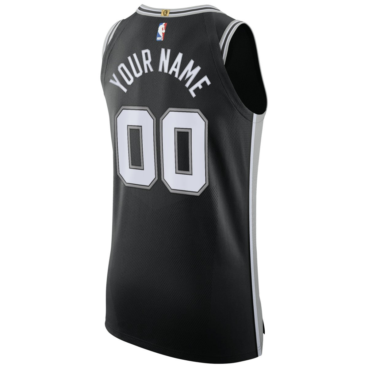San Antonio Spurs Authentic Custom Jersey Black - Icon Edition