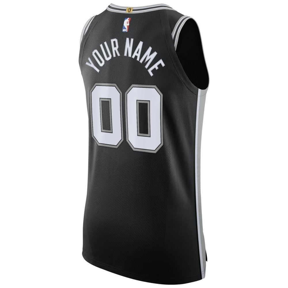 San Antonio Spurs Authentic Custom Jersey Black - Icon Edition