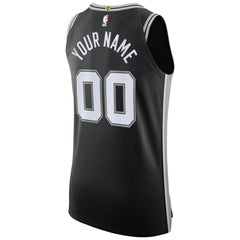 San Antonio Spurs Authentic Custom Jersey Black - Icon Edition