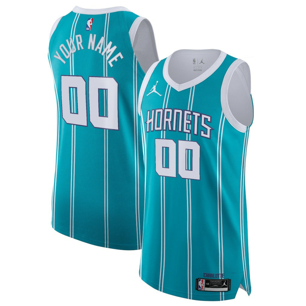 Charlotte Hornets Jordan Brand 2020/21 Authentic Custom Jersey Teal - Icon Edition online