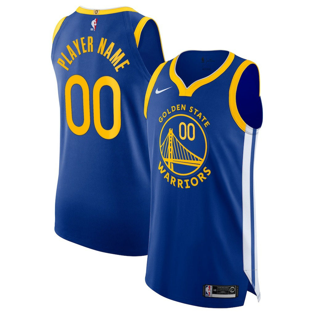 Golden State Warriors 2020/21 Authentic Custom Jersey Blue sale - Icon Edition