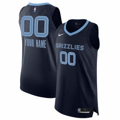 Memphis Grizzlies 2020/21 Authentic Custom Jersey Navy - Icon Edition