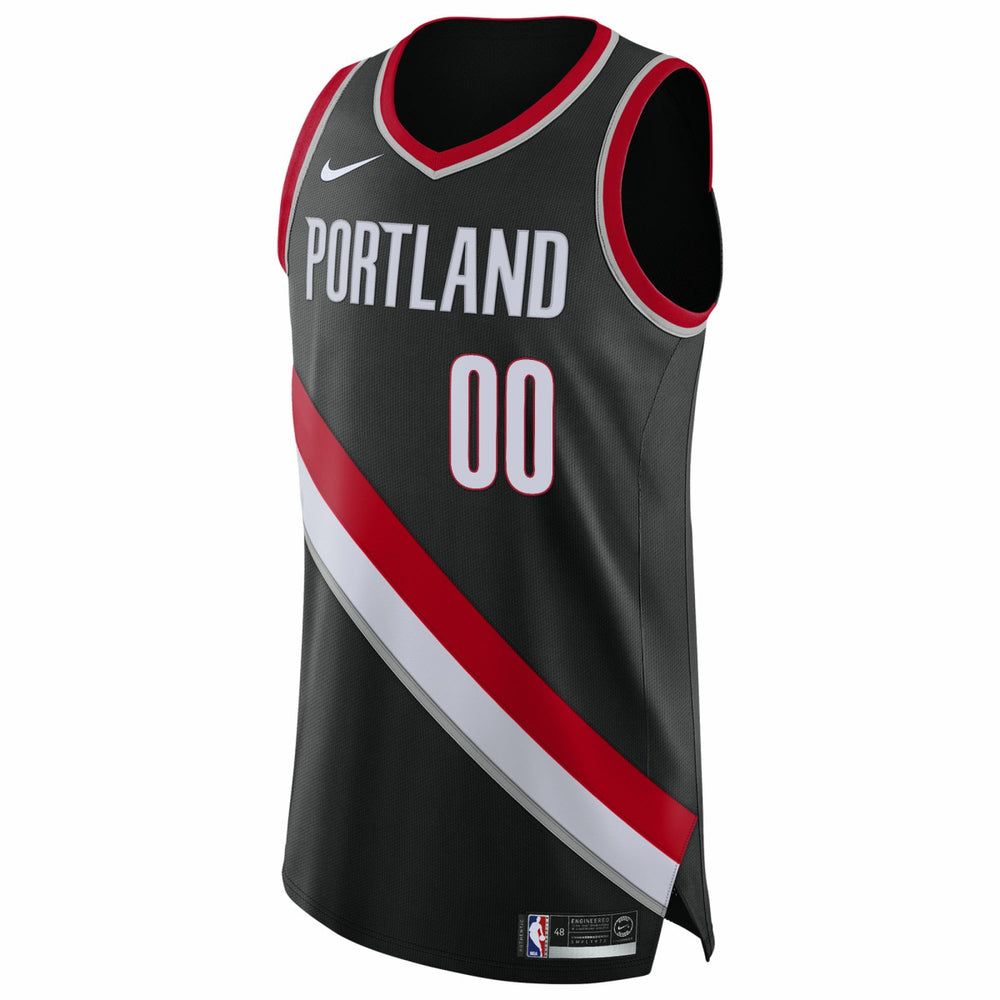 Portland Trail Blazers 2020/21 Authentic Custom Jersey Black - Icon Edition